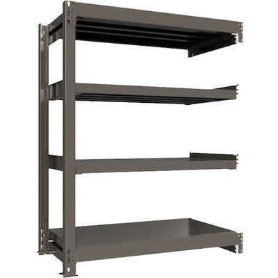 ICHIMAI 重量ボルトレスラック 段荷重1000Kg H1500×W1200×D600 天地4段 連結グレー TH1000-546R4（直送品）