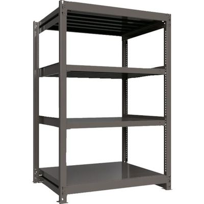ICHIMAI 重量ボルトレスラック 段荷重1000Kg H1800×W1200×D900 天地4段 単体グレー TH1000-649T4（直送品）