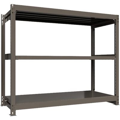 ICHIMAI 重量ボルトレスラック 段荷重1000Kg H1500×W1800×D750 天地3段 単体グレー TH1000-567T3（直送品）