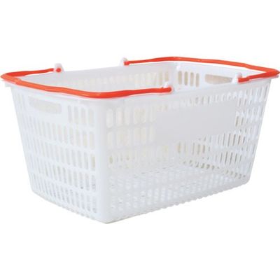 大和産業 買い物かご SLー20 ナチュラル把手オレンジ SL-20-NROR 1個 538-0376（直送品）
