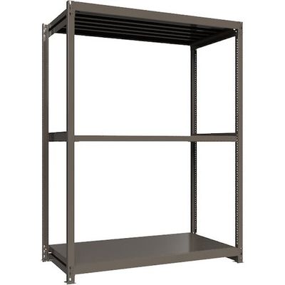 ICHIMAI 重量ボルトレスラック 段荷重1000Kg H2400×W1800×D900 天地3段 単体グレー TH1000-869T3（直送品）