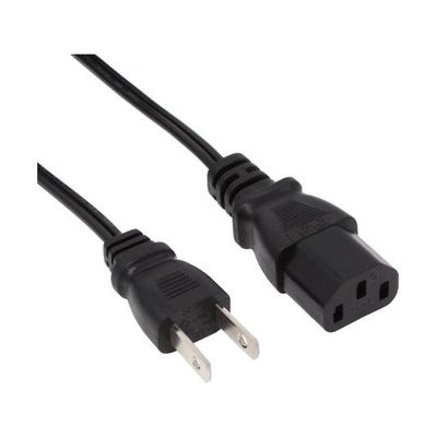 アイネックス AC電源ケーブル 極細ストレートタイプ 1.5m ACP-15S-BK 1個 67-9238-26（直送品）