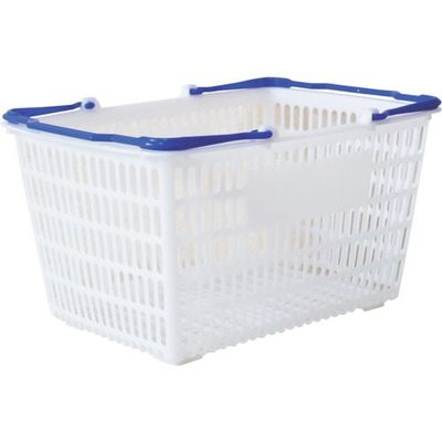 大和産業 買い物かご SLー7 ナチュラル把手ロイヤルブルー SL-7-NRRBL 1個 538-1881（直送品）