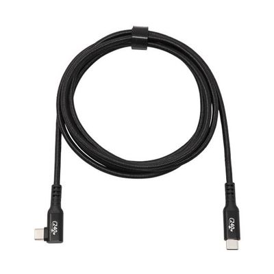 アイネックス PD240W対応 USB2.0 TypeーCケーブル C横L型ーC 2m U20CC-LM20P24 1本（直送品）