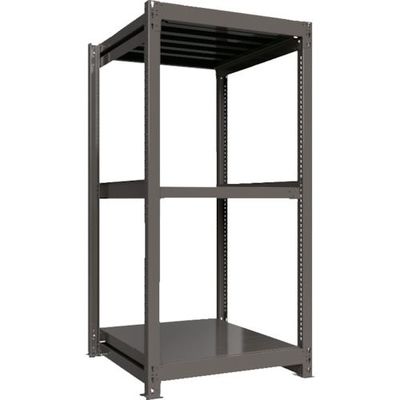ICHIMAI 重量ボルトレスラック 段荷重1000Kg H1800×W900×D900 天地3段 単体グレー TH1000-639T3（直送品）