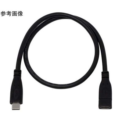 アイネックス PD100W対応 USB3.2Gen1 TypeーC 延長ケーブル 0.5m U31CC-MF05 1個 67-9342-48（直送品）