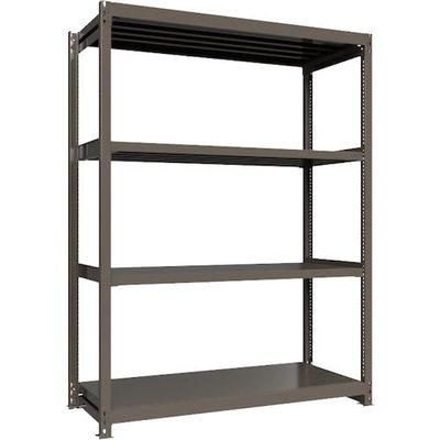 ICHIMAI 重量ボルトレスラック 段荷重1000Kg H2400×W1800×D750 天地4段 単体グレー TH1000-867T4（直送品）