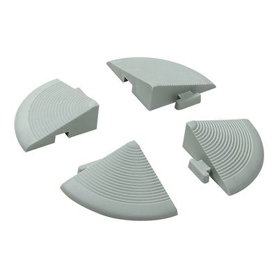 アネスティ 珪藻土 ジョイント式バスマット用 コーナーF(4個セット)グレー 64-4206-12 1セット(4個)（直送品）