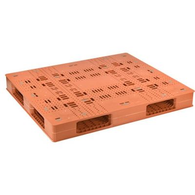 日本プラパレット NPC プラスチックパレットFMー1311 両面四方差し ブラウン FM-1311 1枚 452-5082（直送品）