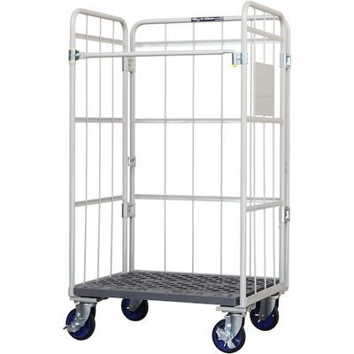 ワコーパレット ワコー 床板プラスチック製カゴ車 850×650×1500 WKP-8565L 1台 448-9211（直送品）