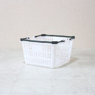 大和産業 買い物かご SLー1 ナチュラル把手エバーグリーン 10個セット SL-1-NREGR-10P 1セット(10個)（直送品）