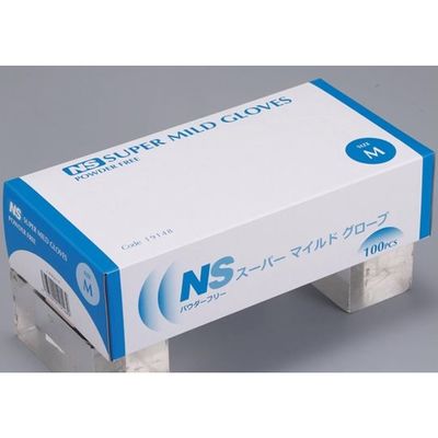 日昭産業 スーパーマイルドグローブ M 1セット(100枚×20箱入) 19148 1セット(2000枚) 67-6645-18（直送品）