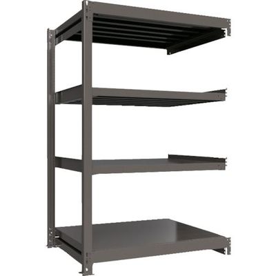 ICHIMAI 重量ボルトレスラック 段荷重1000Kg H1800×W1200×D900 天地4段 連結グレー TH1000-649R4（直送品）