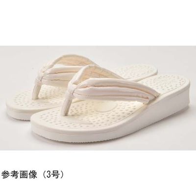 ラッキーベル スクールサンダル ホワイト 3号 67-8175-80 1足（直送品）