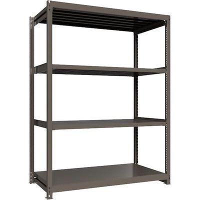 ICHIMAI 重量ボルトレスラック 段荷重1000Kg H2400×W1800×D900 天地4段 単体グレー TH1000-869T4（直送品）