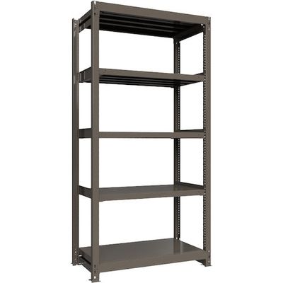 ICHIMAI 重量ボルトレスラック 段荷重1000Kg H2400×W1200×D600 天地5段 単体グレー TH1000-846T5（直送品）