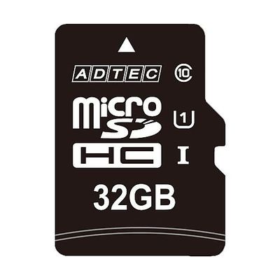 アドテック microSDHCメモリーカード 32GB Class10 SD変換アダプタ付 AD-MRHAM32G/10 1個（直送品）