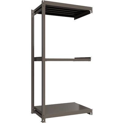 ICHIMAI 重量ボルトレスラック 段荷重1000Kg H2400×W1200×D750 天地3段 連結グレー TH1000-847R3（直送品）