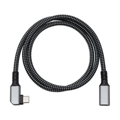 アイネックス PD100W対応 USB3.2Gen1 TypeーC 横L型延長ケーブル 80cm U31CC-LF08 1個（直送品）