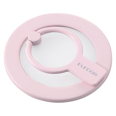 スマホリング マグネット リング 着脱可能 クリアパーツ ピンク P-STRMKHICRPN エレコム 1個（直送品）
