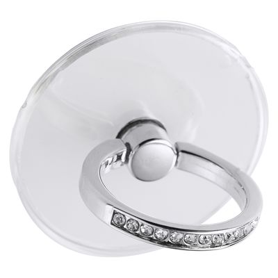 スマホリング 落下防止 スマホスタンド機能 ラインストーン シルバー P-STRGSSV エレコム 1個（直送品）