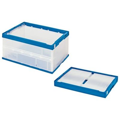 セキスイ エコタイプオリタタミコンテナ 50L透明タイプ 1個 STS5DB 66-0033-59（直送品）