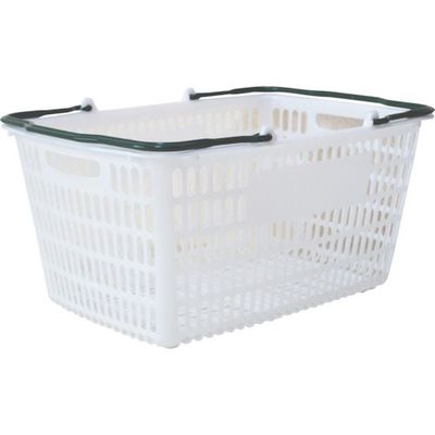 大和産業 買い物かご SLー20 ナチュラル把手エバーグリーン SL-20-NREGR 1個 538-0377（直送品）