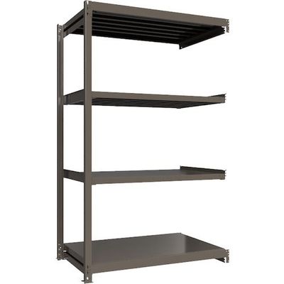 ICHIMAI 重量ボルトレスラック 段荷重1000Kg H2400×W1500×D900 天地4段 連結グレー TH1000-859R4（直送品）