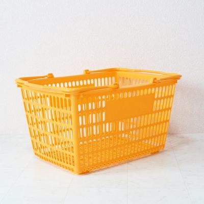 大和産業 買い物かご SLー8 イエロー 10個セット SL-8-YE-10P 1セット(10個) 538-1910（直送品）