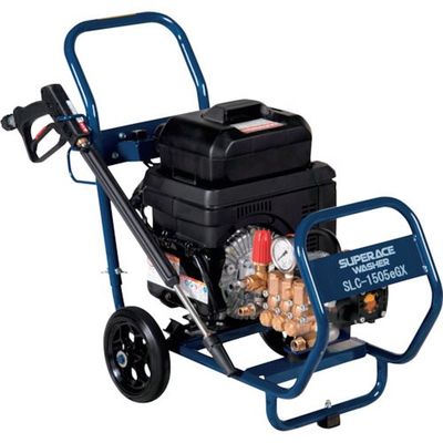 スーパー工業 電動パワーユニット式高圧洗浄機 SLCー1505eGX コンパクト&カートタイプ 1台 342-9096（直送品）