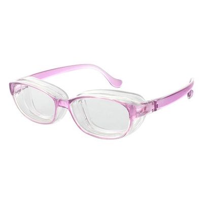 名古屋眼鏡 花粉対策メガネ スカッシースタイル キッズ ライトパープル 8730-02 1本 68-0312-16（直送品）