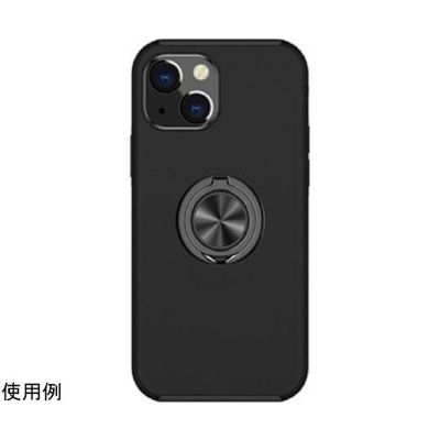 Trimate iPhone 14 Pro カバー リング付き ブラック TR-CAS007-BK 1個 67-4917-97（直送品）