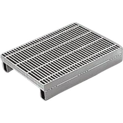 カネソウ スチール製グレーチング 細目滑り止め模様付 かさあげ型 JIS型側溝用 クッション付 QXJ-P-3632A 1枚（直送品）