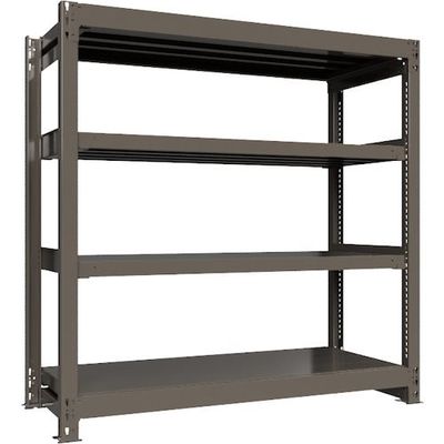 ICHIMAI 重量ボルトレスラック 段荷重1000Kg H1500×W1500×D600 天地4段 単体グレー TH1000-556T4（直送品）
