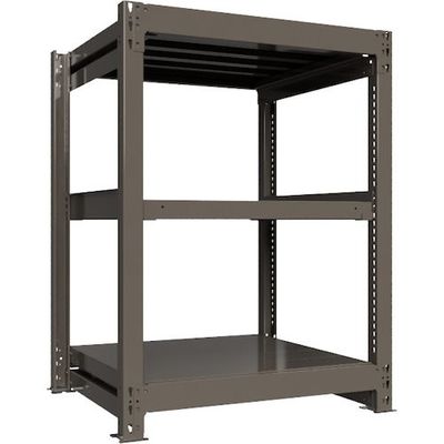 ICHIMAI 重量ボルトレスラック 段荷重1000Kg H1200×W900×D750 天地3段 単体グレー TH1000-437T3（直送品）