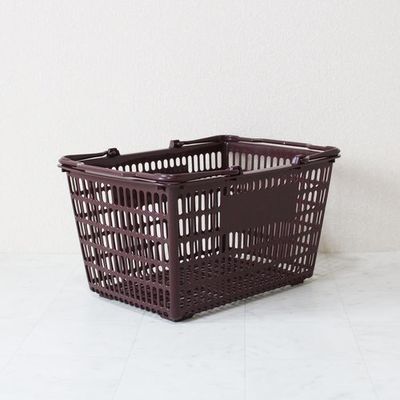 大和産業 買い物かご SLー7 マロン 10個セット SL-7-MA-10P 1セット(10個) 538-1900（直送品）