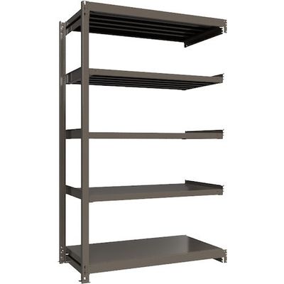 ICHIMAI 重量ボルトレスラック 段荷重1000Kg H2400×W1500×D750 天地5段 連結グレー TH1000-857R5（直送品）