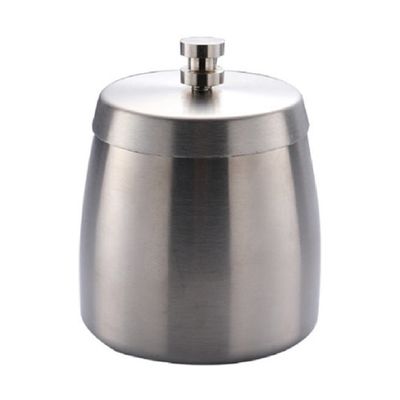 Trimate フタ付きステンレス灰皿 シルバー TR-HIZ002-SL 1個 67-4918-71（直送品）