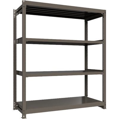 ICHIMAI 重量ボルトレスラック 段荷重1000Kg H2100×W1800×D750 天地4段 単体グレー TH1000-767T4（直送品）
