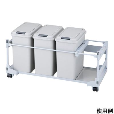 アズワン ダストワゴン ペール2個付き 4-6196-01 1セット（直送品）