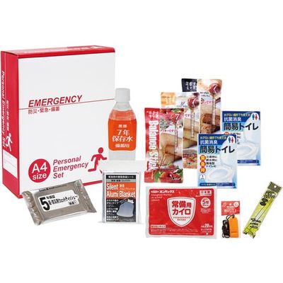 エピオス 1日分の滞在をサポートする災害対策11点セット MSB30 1個 67-7320-33（直送品）