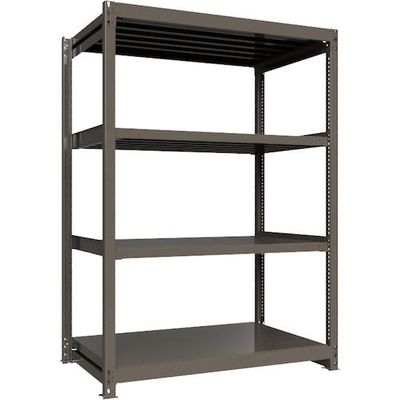 ICHIMAI 重量ボルトレスラック 段荷重1000Kg H2100×W1500×D900 天地4段 単体グレー TH1000-759T4（直送品）