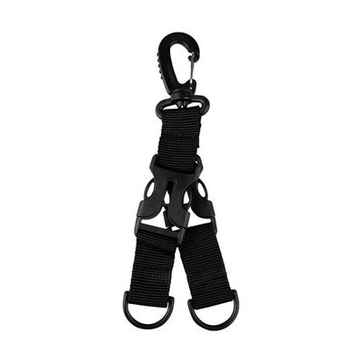 Trimate ワンタッチバックルフック ブラック TR-BCH001-BK 1個 67-4917-77（直送品）