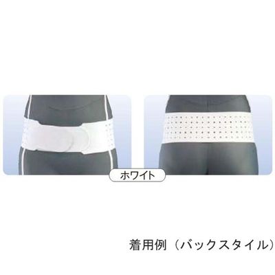 アシスト 丸型骨盤バンド スレンダー ホワイト SM 00364 1本 68-4061-09（直送品）
