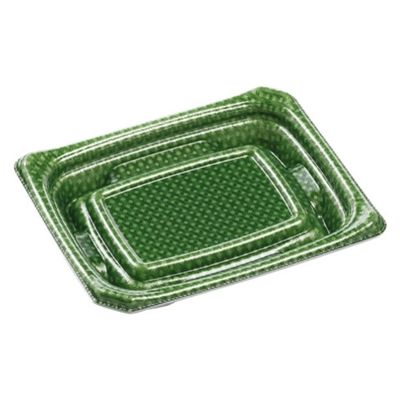 エフピコ 刺身容器 Uステージ15-12 本体 クロスD緑 40120216 1ケース(1200個(50個×24)（直送品）