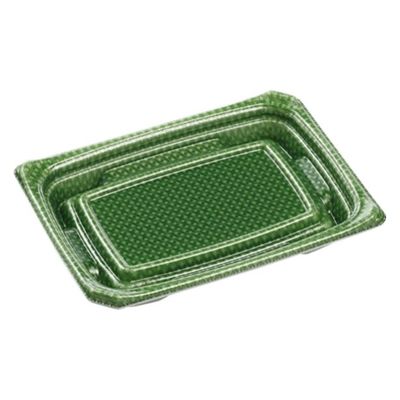 エフピコ 刺身容器 Uステージ18-13 本体 クロスD緑 40120416 1ケース(1000個(50個×20)（直送品）