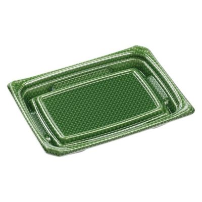 エフピコ 刺身容器 Uステージ20-15 本体 クロスD緑 40120616 1ケース(800個(50個×16)（直送品）