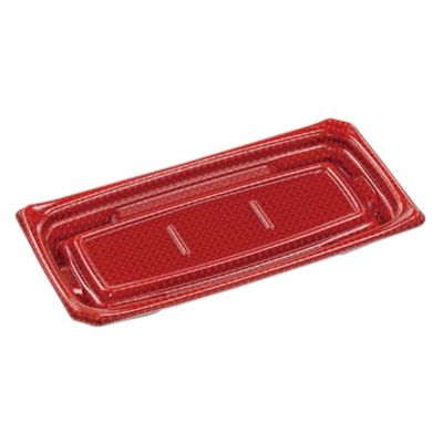 エフピコ 刺身容器 Uステージ24-12 本体 クロスD赤 40120805 1ケース(600個(50個×12)（直送品）