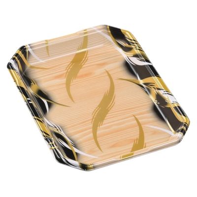 エフピコ 発泡トレー しゃぶしゃぶ長3.5人浅LS 風紋木目黒 40133521 1ケース(600個(50個×12)（直送品）