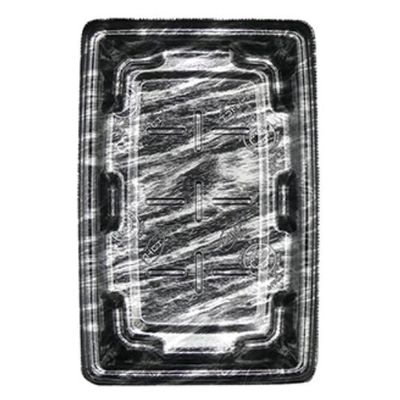 エフピコ 惣菜容器 MTD22-15平 本体 エコ黒木銀 40512216 1ケース(800個(50個×16)（直送品）